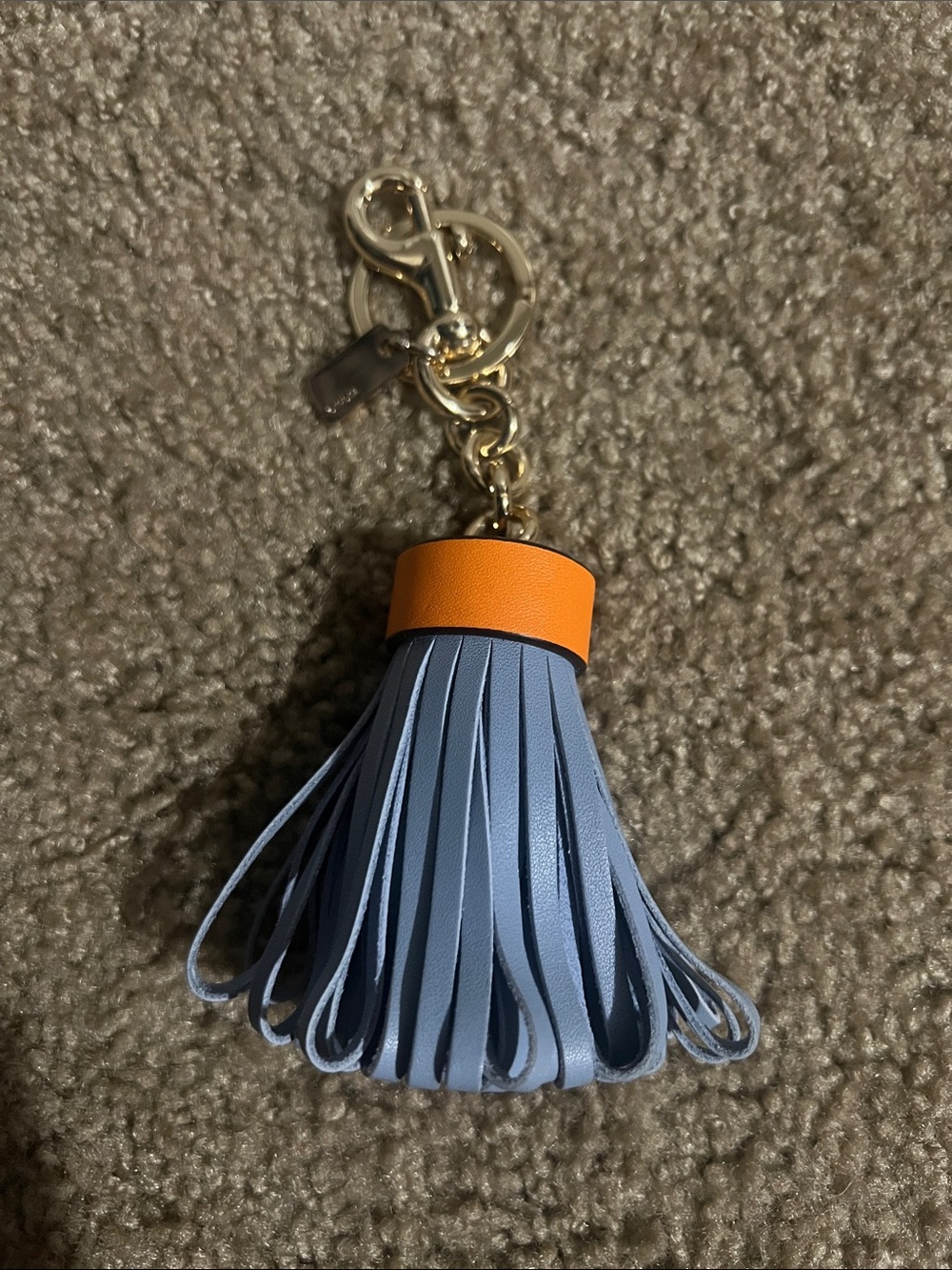 Coach Leather Tassel Bag Charm